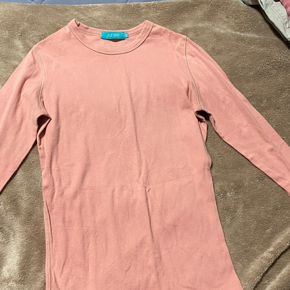 Junee Dusty Pink Long Sleeve Top